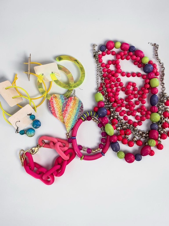 Jewelry - 1980’s Neon & Bright Colored Jewelry Bundle